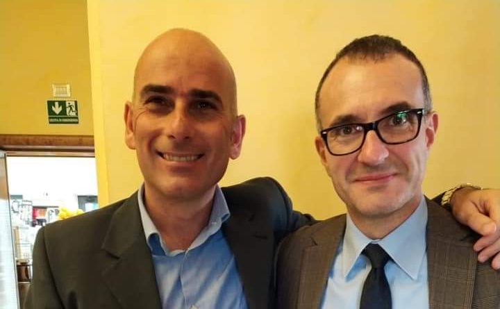 Da sinistra, il presidente di Superabile Viterbo Aps Alfredo Boldorini e il presidente del Lions Club Tarquinia Paolo Pirani