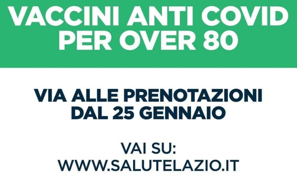 vaccini anti covid over80 Lazio