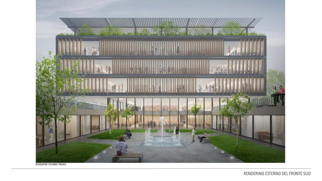 biblioteca lettere filosofia rendering